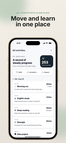 MOA: Growth & Habit Tracker iPhone screenshot