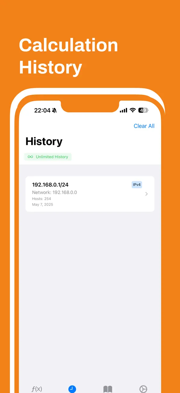 #3. SubnetCal (iOS) Ved: Haeseong Jung