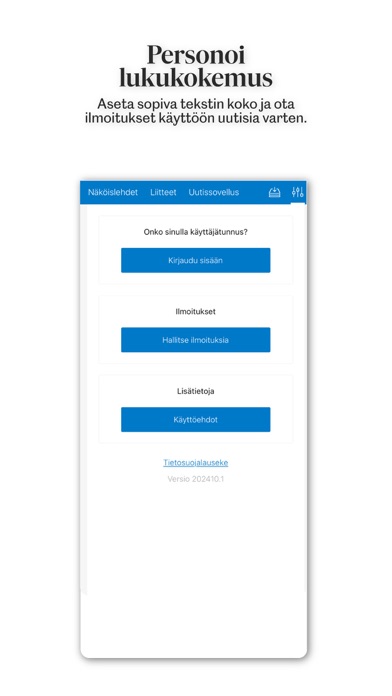 Pielisjokiseutu, päivän lehti screenshot
