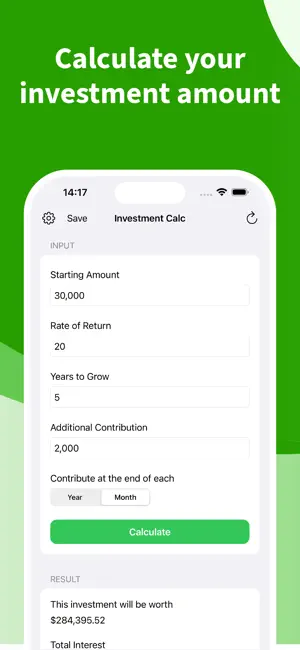 Investment Calculator - Calc screenshot 1