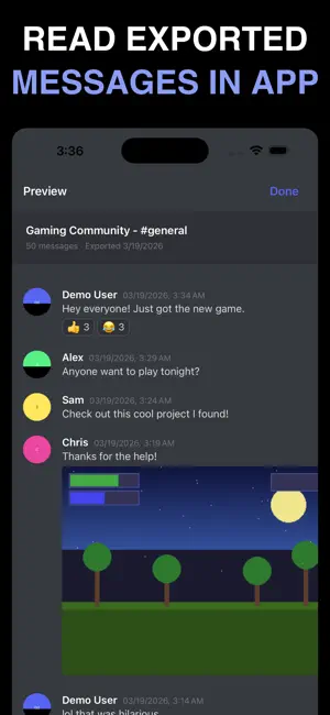 Chat Exporter for Discord screenshot 4