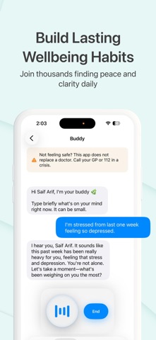 Welzijnsbuddy: Rust & Angst screenshot