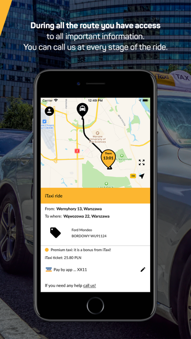 iTaxi - The Taxi App Screenshot