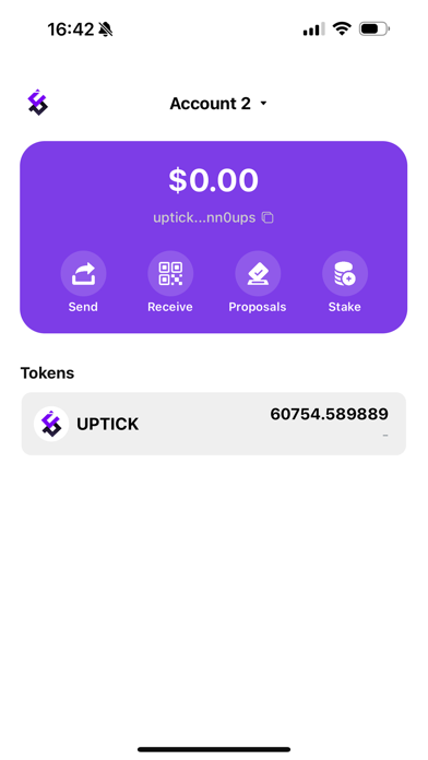 Upward Wallet Screenshot