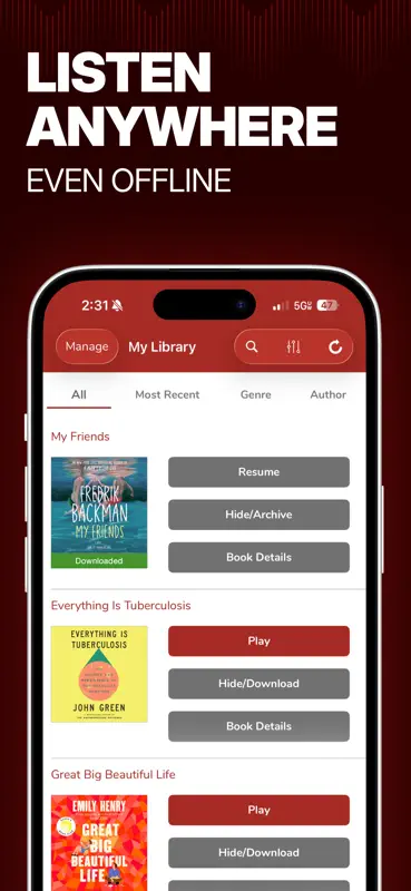 Audiobooks Now Audio Books screenshot 5 of 7