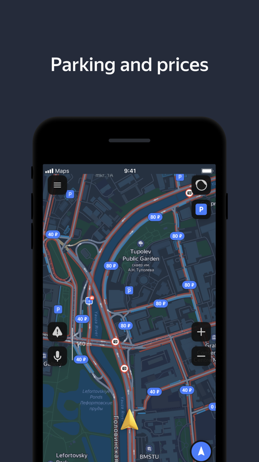 #5. Yandex Navi – navigation, maps (iOS) بواسطة: Direct Cursus Computer Systems Trading