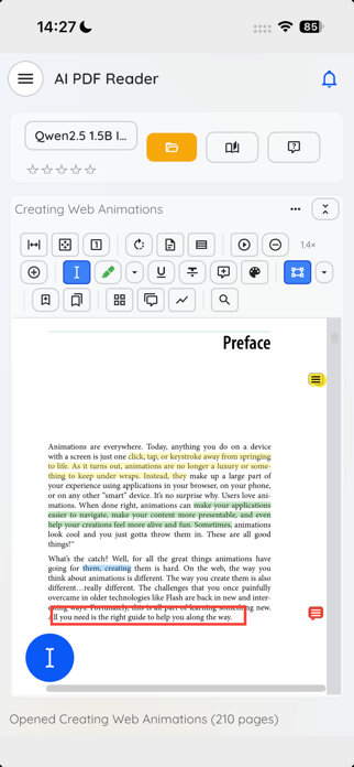 AI PDF Reader: On-Device Screenshot 2 of 4