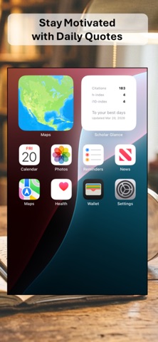 Scholar Glance iPhone screenshot
