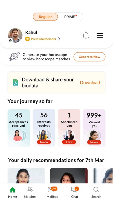 HindiMatrimony - Marriage App Screenshot