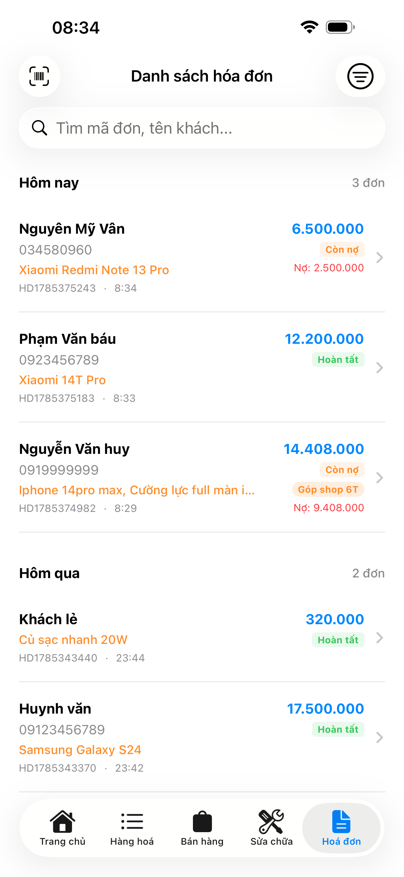 V Store – Quản lý mua bán hàng screenshot 6