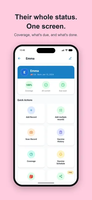 Vaccine & Immunization Tracker screenshot 2