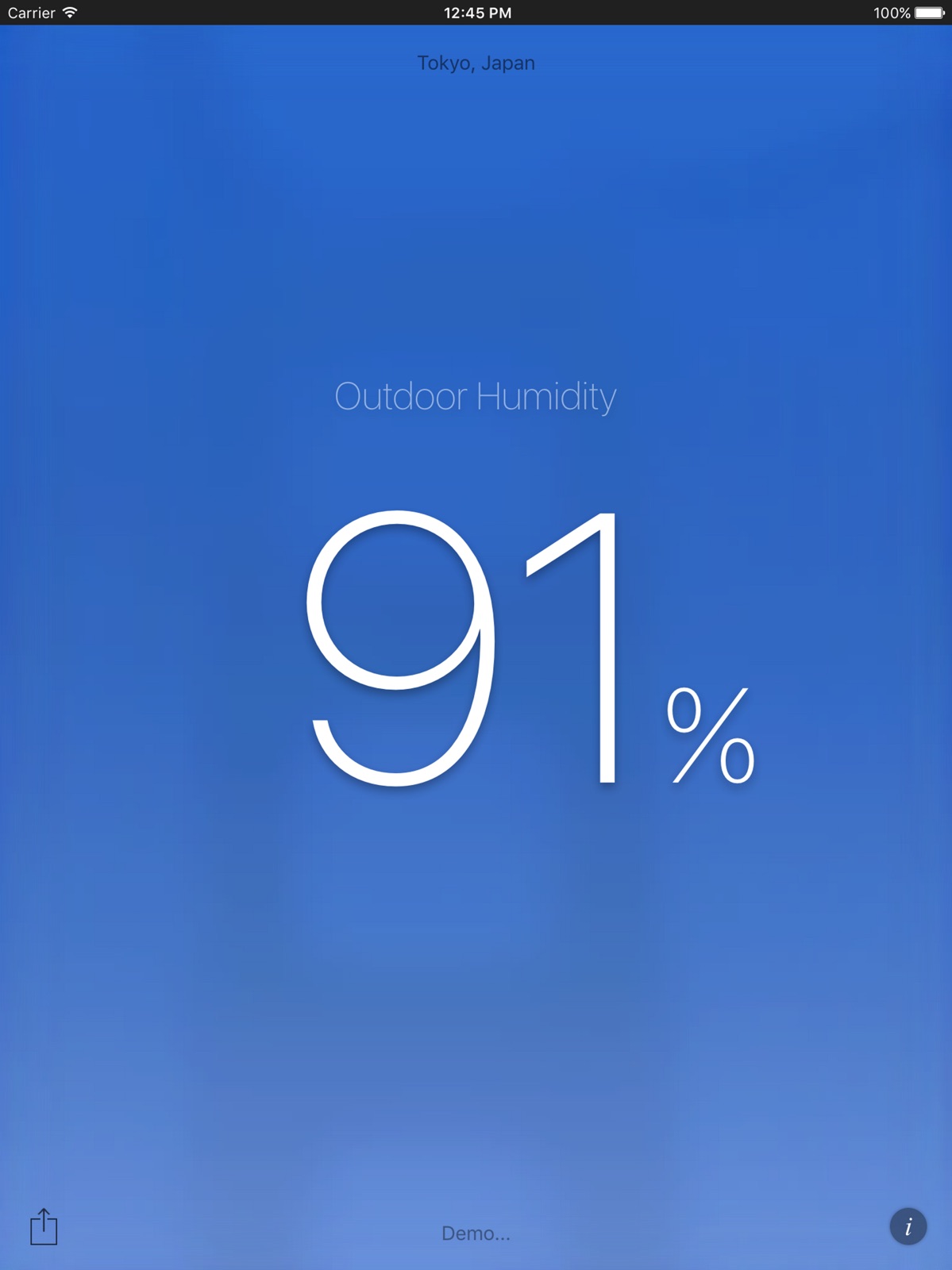 Humidity App ipad screenshot 3