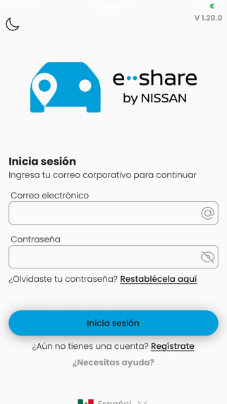 e-share Nissan screenshot