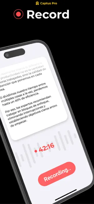 Captus - AI Note Asisstant screenshot 2