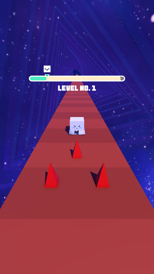 #3. Galaxy Slider Cube Run Game (iOS) 由: Muhammad Zeeshan