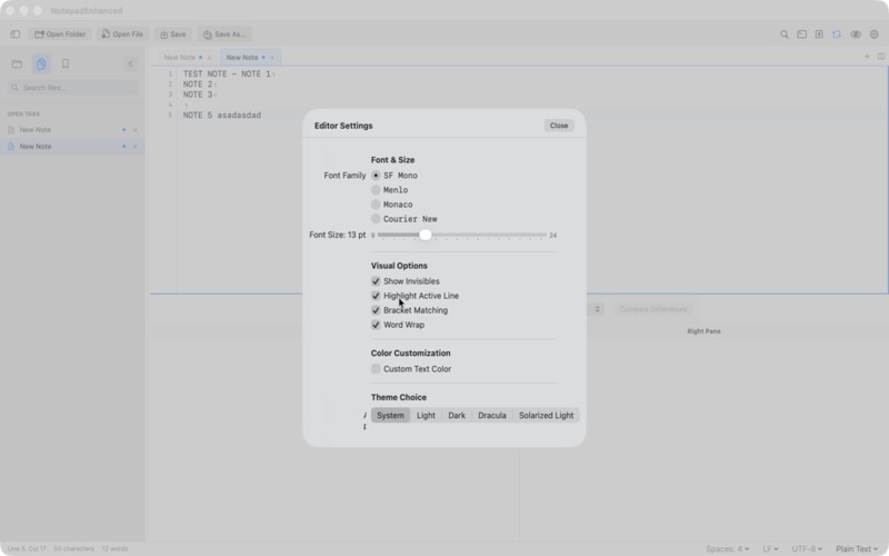 Notepad Enhanced screenshot