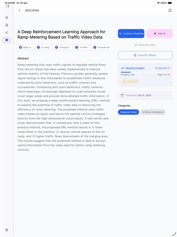 Scholarly: AI Research Helper iPad screenshot