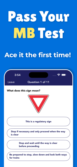 Manitoba Driving Test Practice Screenshot 1 of 5