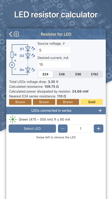 Electronics Engineer Helper iPhone screenshot 7 - Productivity app