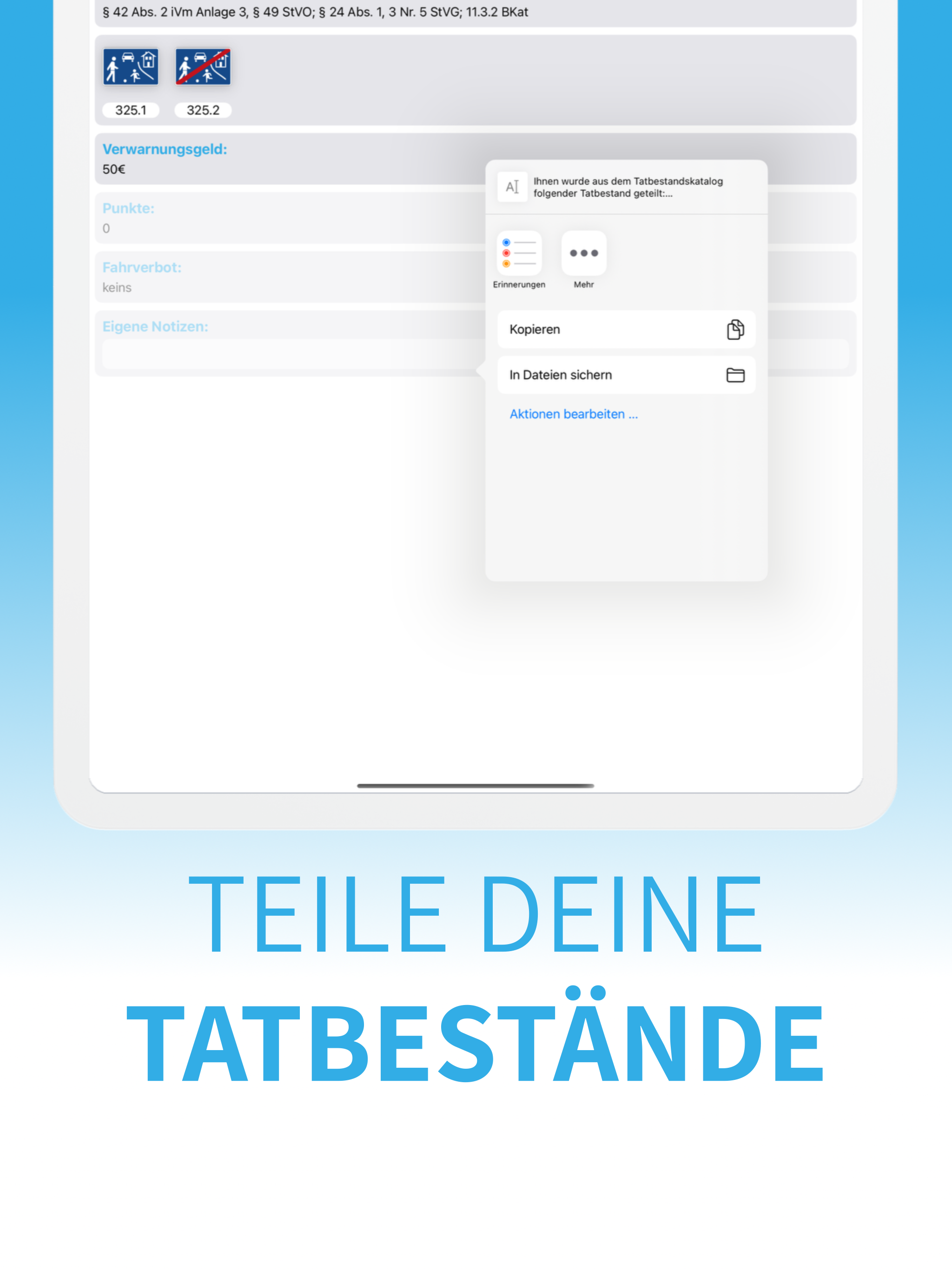 Tatbestandskatalog