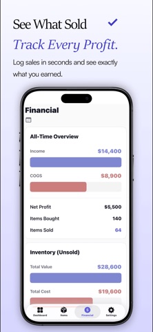 Resell Tracker – Inventr screenshot