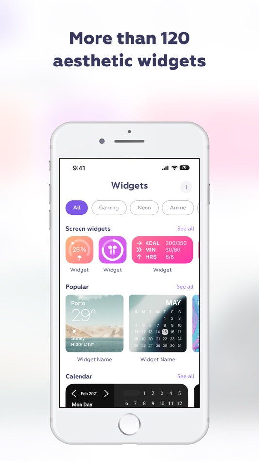 #2. Screen Vibe - Widgets & Fonts (iOS) 由: FCD LLC