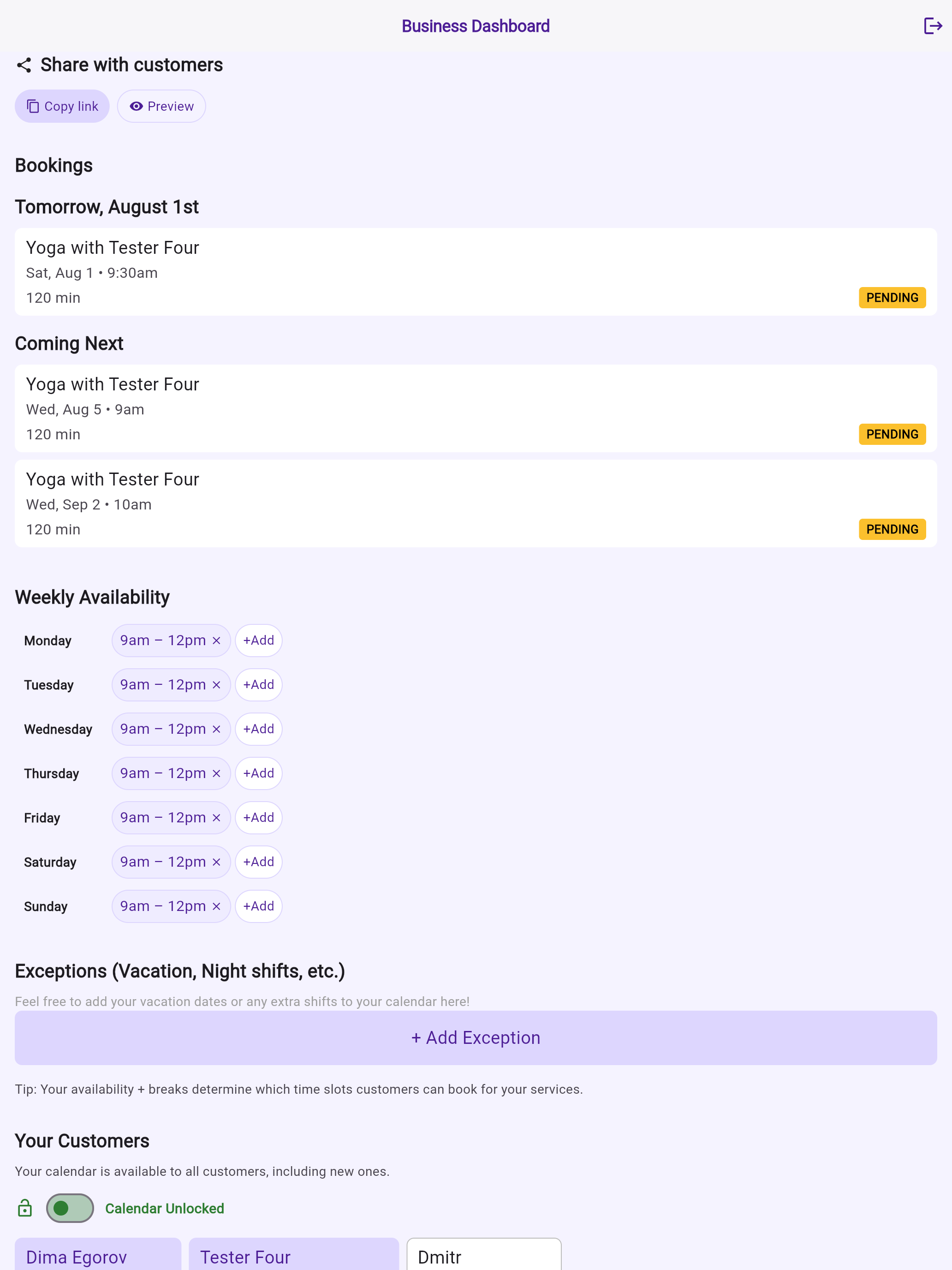 Book Me In screenshot 13