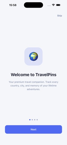 TravelPins: World Map Screenshot 1 of 5