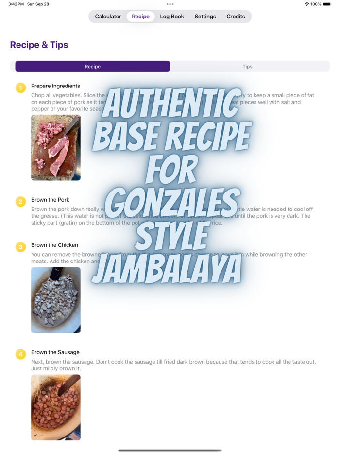 Jambalaya Calculator