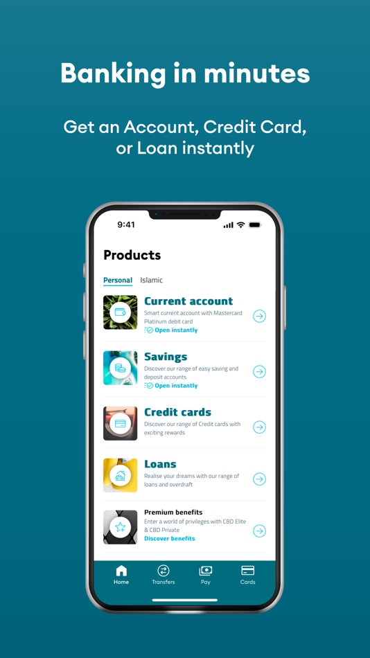 #3. CBD - Instant digital banking (iOS) 由: Commercial Bank of Dubai