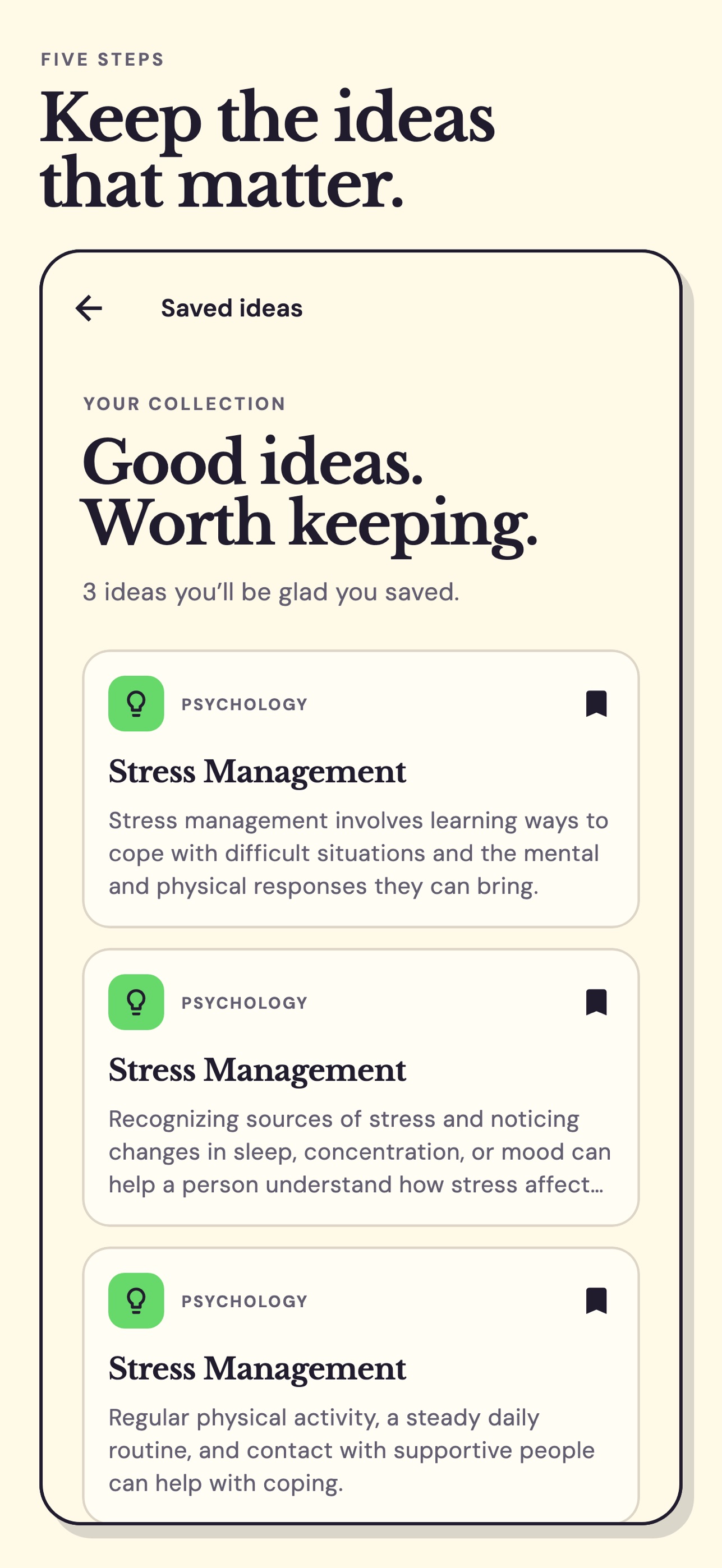 Screenshot 3 of 5 Steps: Daily Knowledge