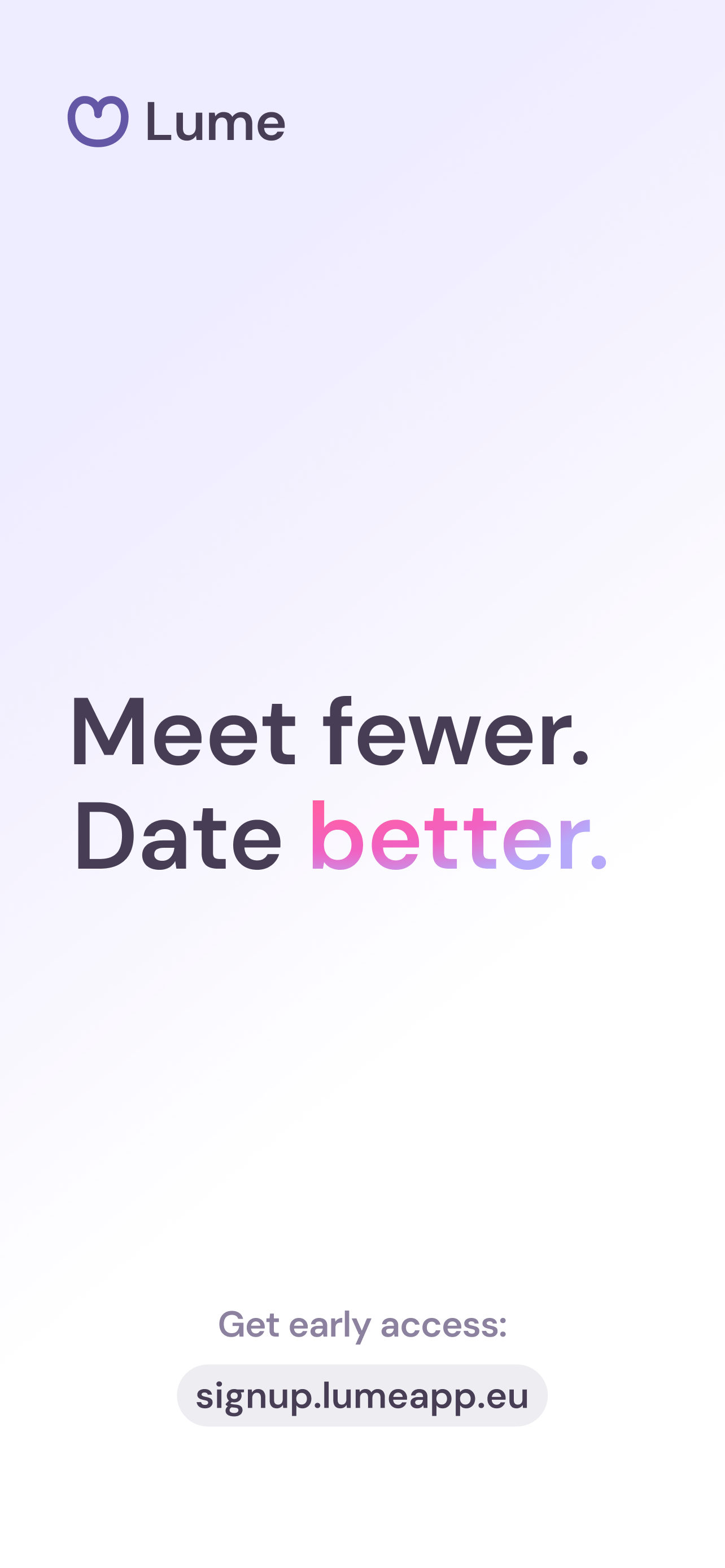 Lume - Personalised Dating