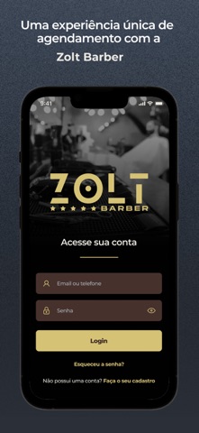 Zolt Barber iPhone screenshot