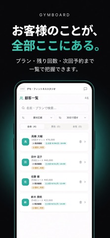 ジムボード - パーソナルジム予約・顧客管理 screenshot
