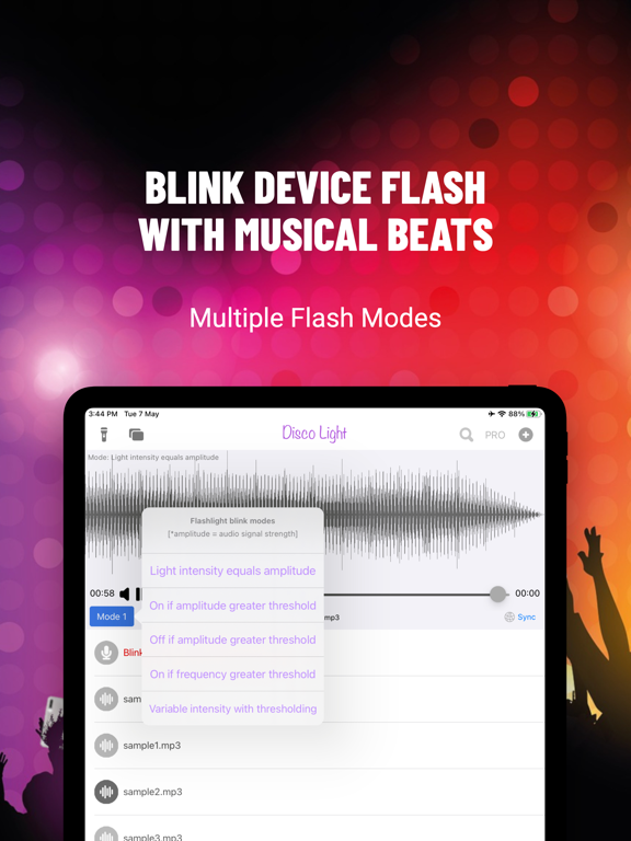 Screenshot #4 pour Disco flash light - Beat light