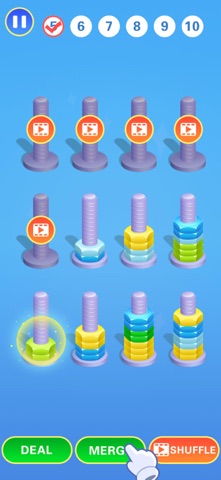 Nuts Puzzle-Uni Color iPhone screenshot