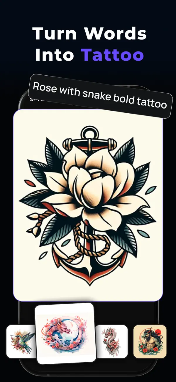 Screenshot #2 pour IA tatouage générateur app