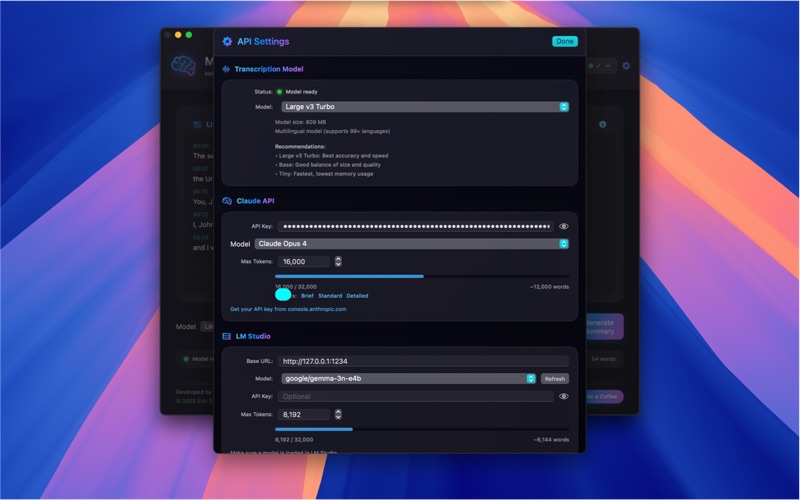 App screenshot