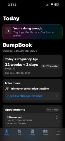 BumpBook: Track Baby & Mom screenshot