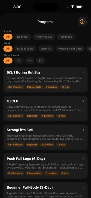 Gymbell - workout tracker screenshot 4