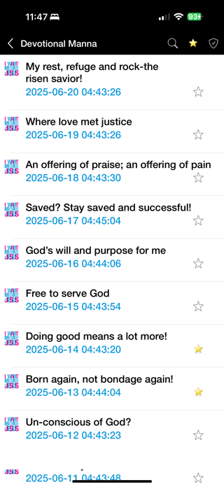 Daily Devotional Manna Screenshot 3 of 5