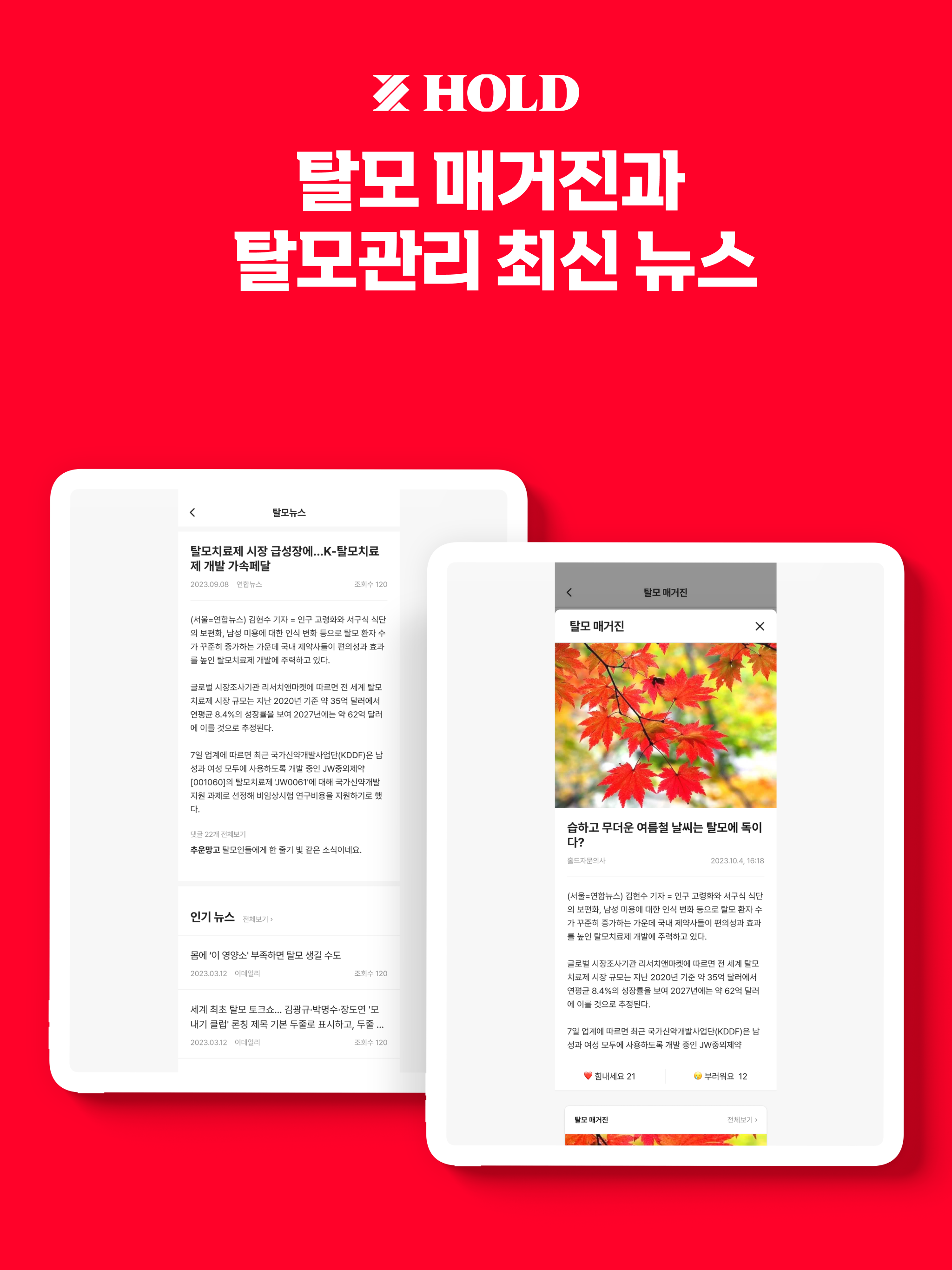 홀드 - 탈모 비대면 진료