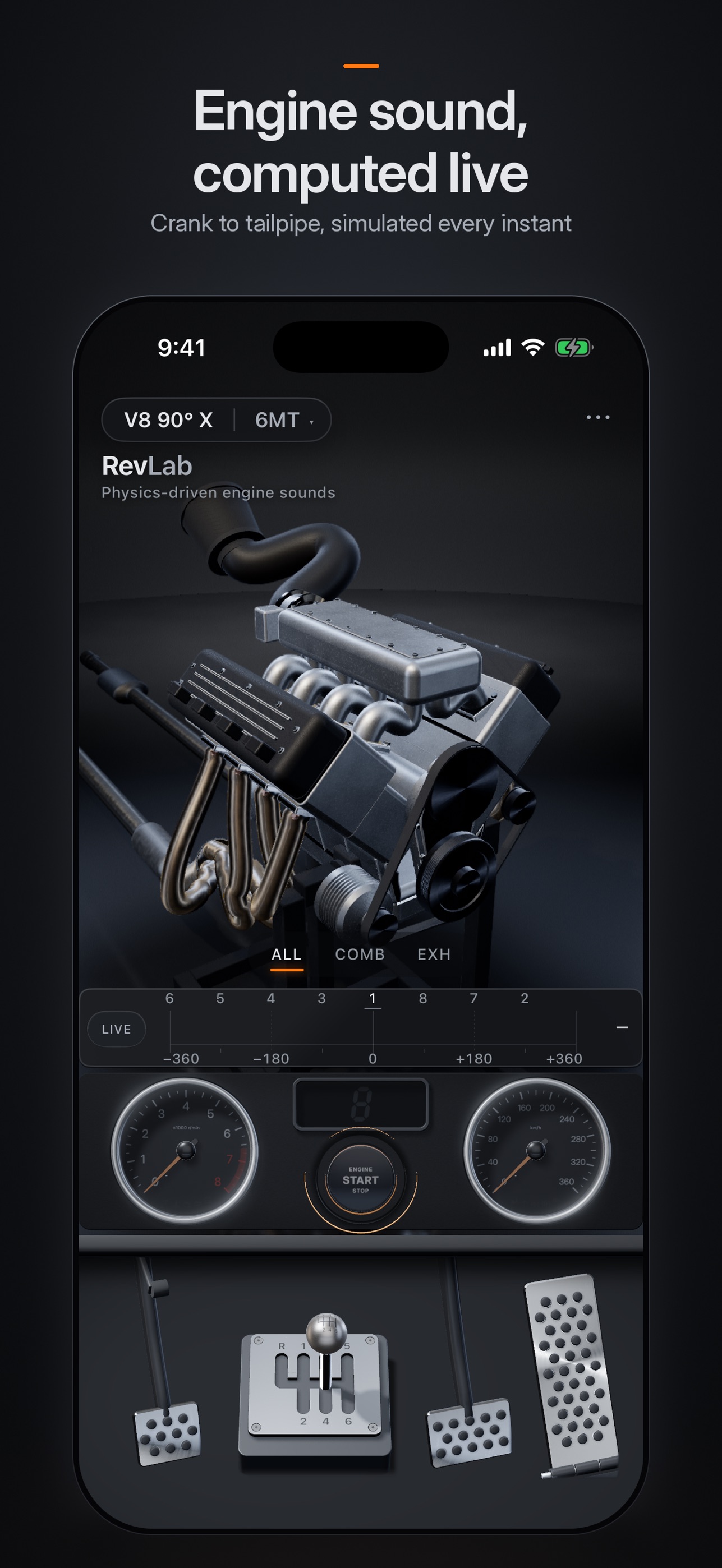 Screenshot 1 of RevLab - Engine Simulator