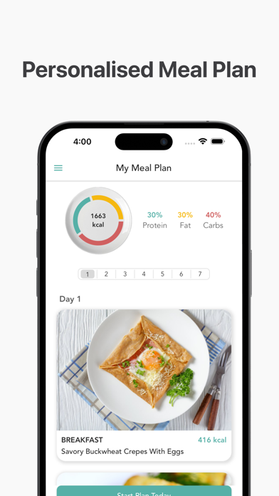 Carbs Cals Counter EatLose Screenshot