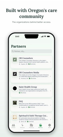 OR Counselor Directory iPhone screenshot
