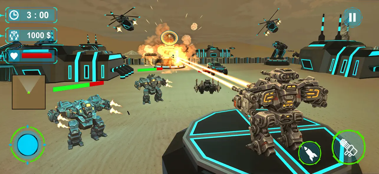 Screenshot #1 pour vrais robots guerre de combat