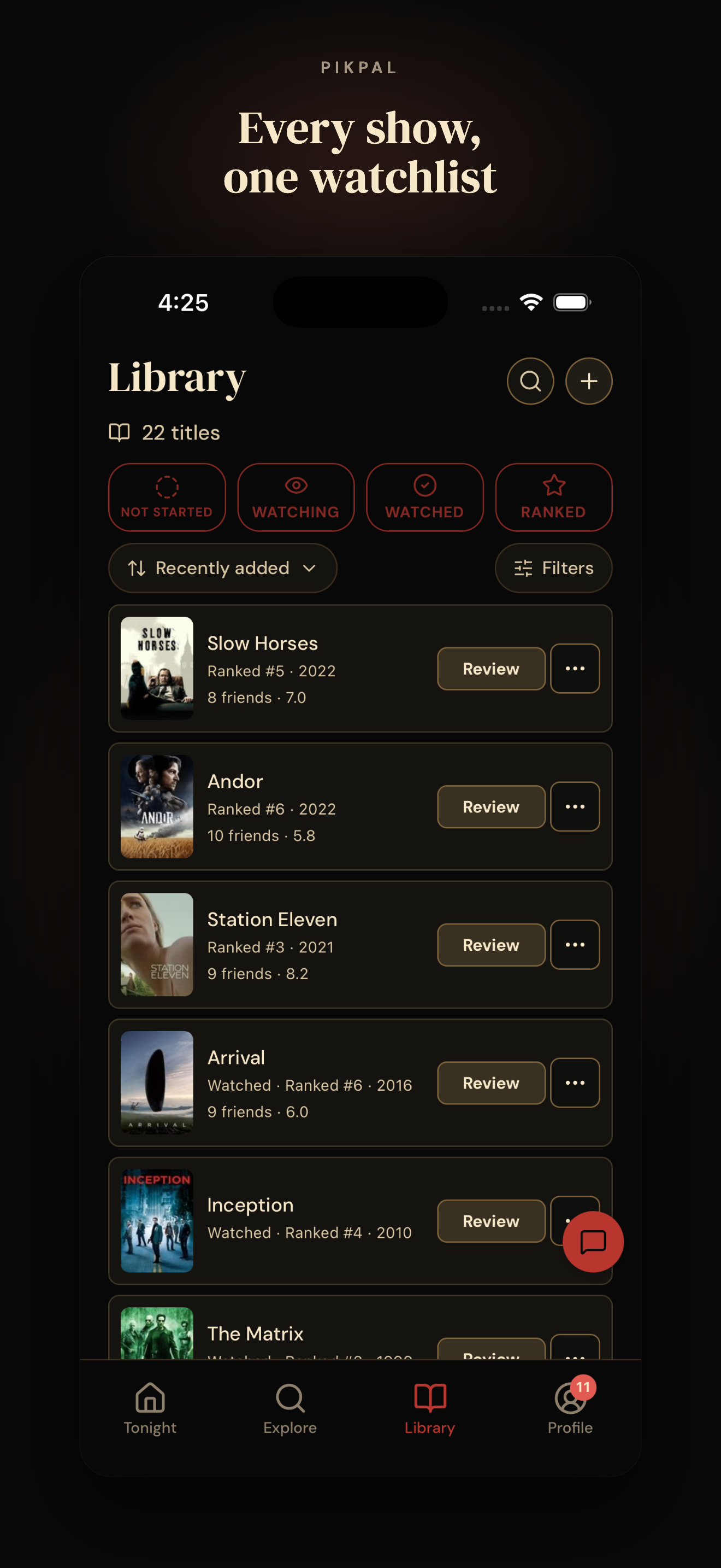 PikPal: Rank Movies & TV screenshot 3
