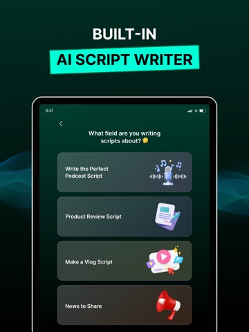 Teleprompter: Script & Caption iPad screenshot