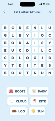 Bizzy Rabbit Words screenshot 2