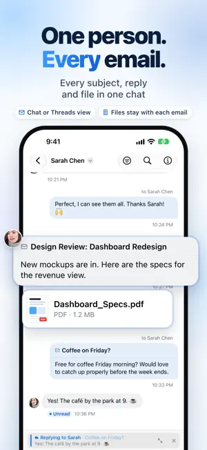 ChatInbox: Email by Sender screenshot 2